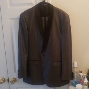 Gray and black tuxedo